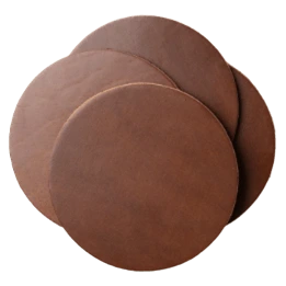 A Circle Leather Coaster